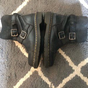 Dr. Martens Black Kristy Motorcycle Boot Size 7